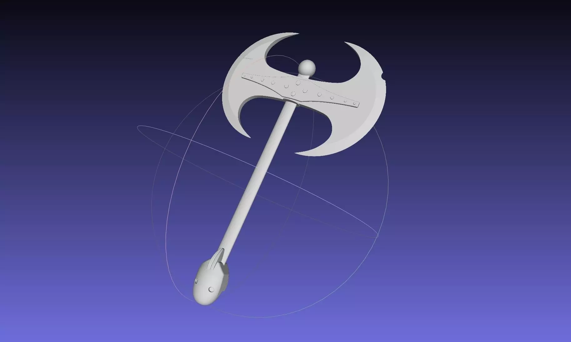 How To Train Your Dragon Astrid Battle Axe Printable Assembly 3D print model_0