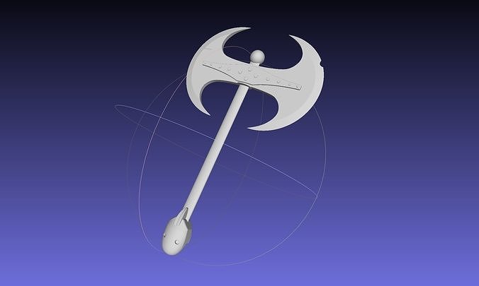 How To Train Your Dragon Astrid Battle Axe Printable Assembly 3D print model