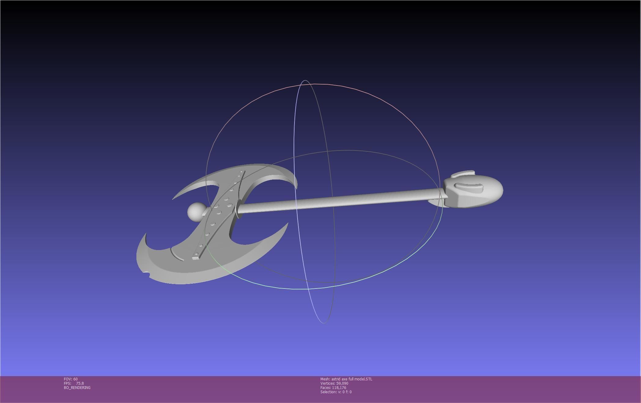 How To Train Your Dragon Astrid Battle Axe Printable Assembly 3D print model_74