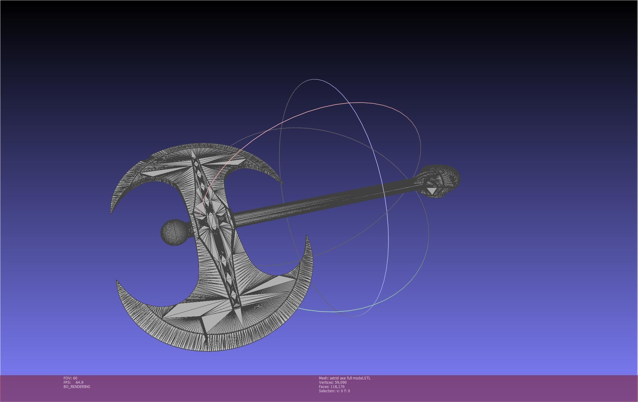 How To Train Your Dragon Astrid Battle Axe Printable Assembly 3D print model_61