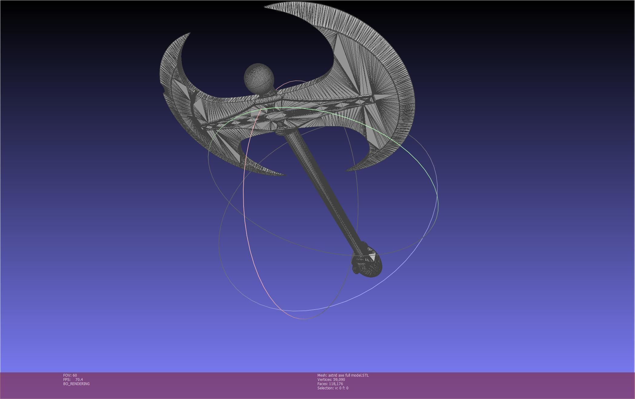 How To Train Your Dragon Astrid Battle Axe Printable Assembly 3D print model_58