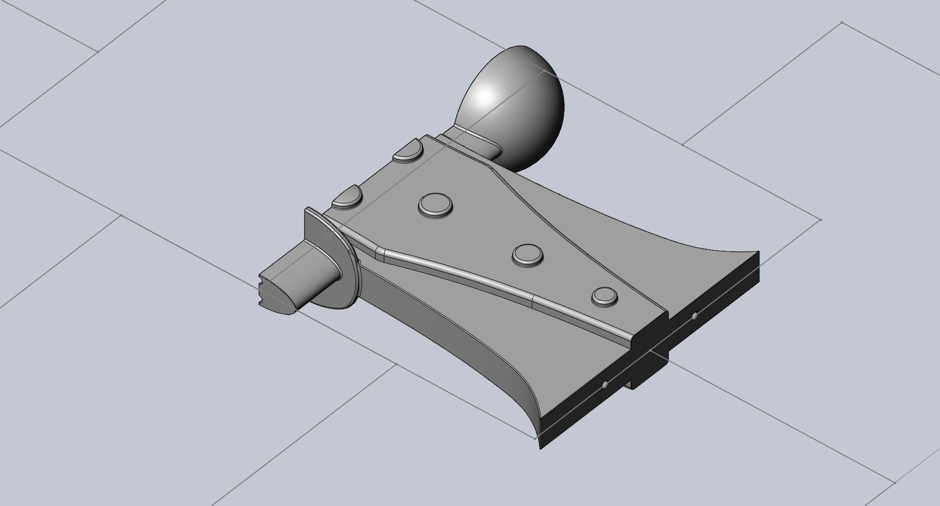 How To Train Your Dragon Astrid Battle Axe Printable Assembly 3D print model_35
