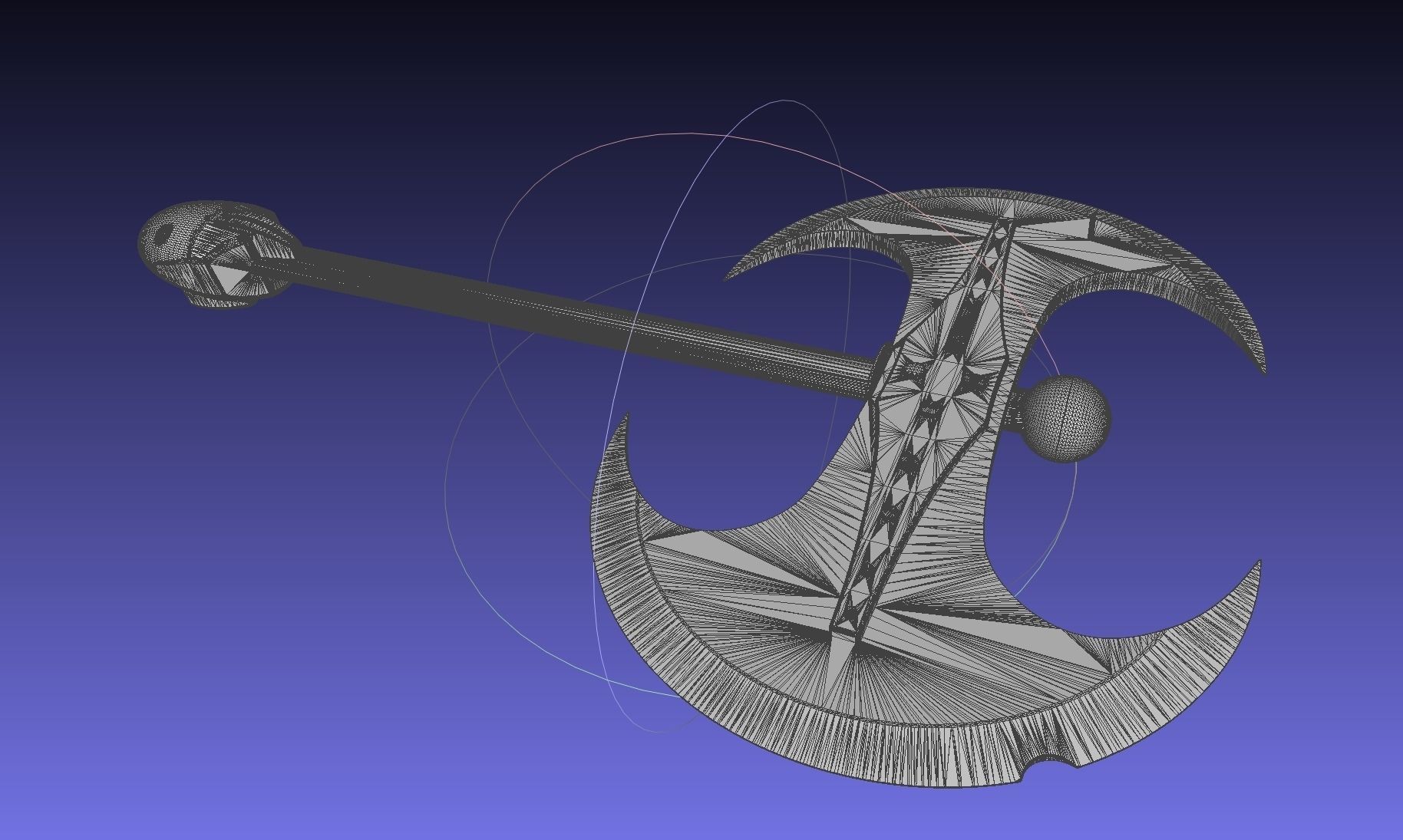 How To Train Your Dragon Astrid Battle Axe Printable Assembly 3D print model_11