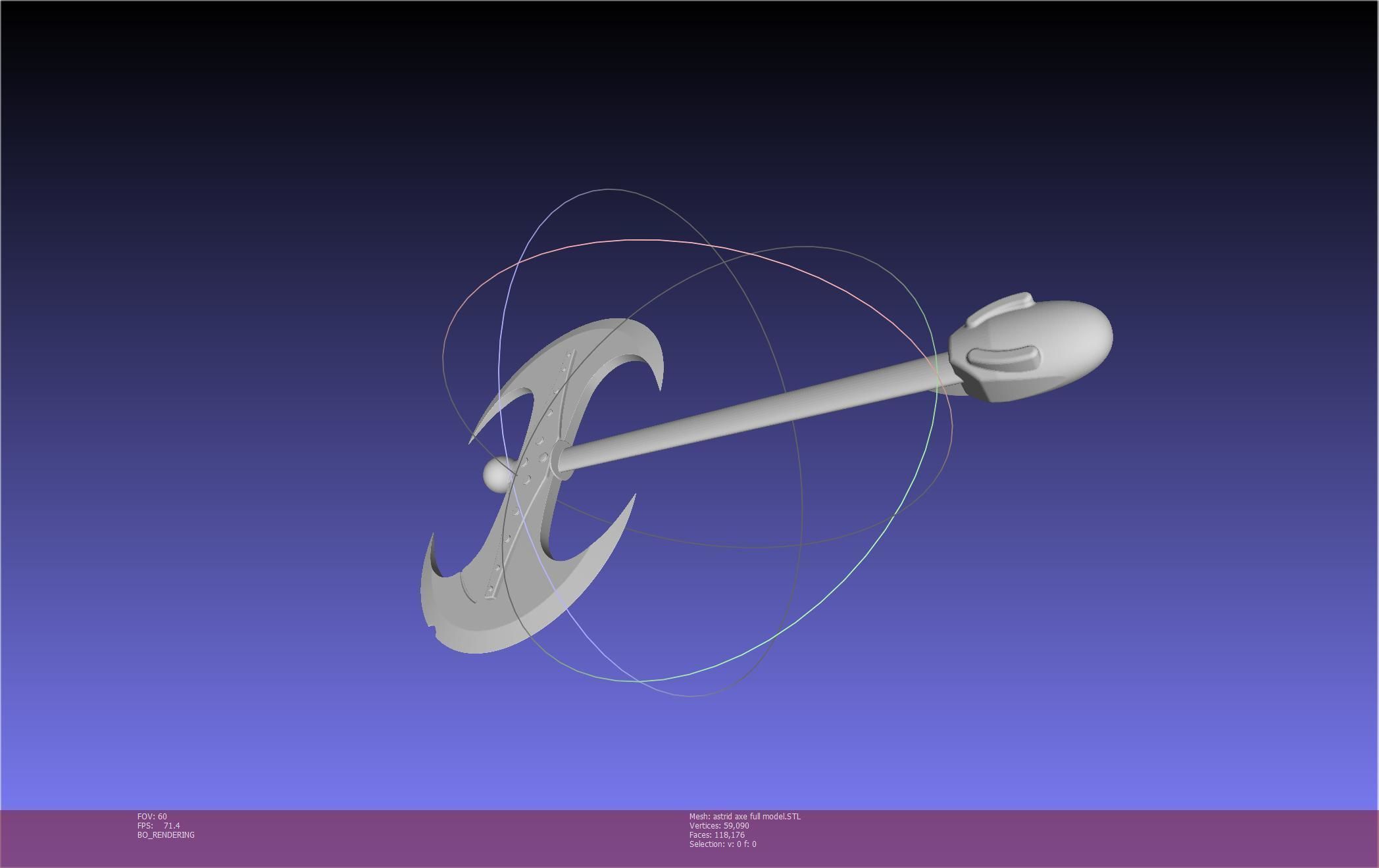 How To Train Your Dragon Astrid Battle Axe Printable Assembly 3D print model_75