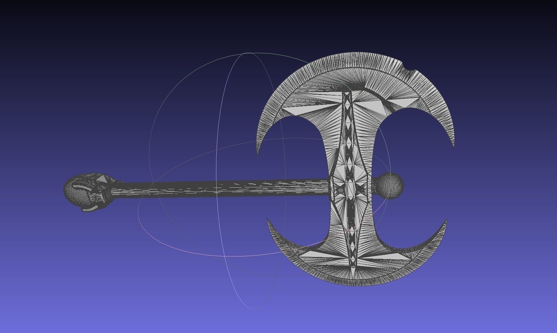How To Train Your Dragon Astrid Battle Axe Printable Assembly 3D print model_12