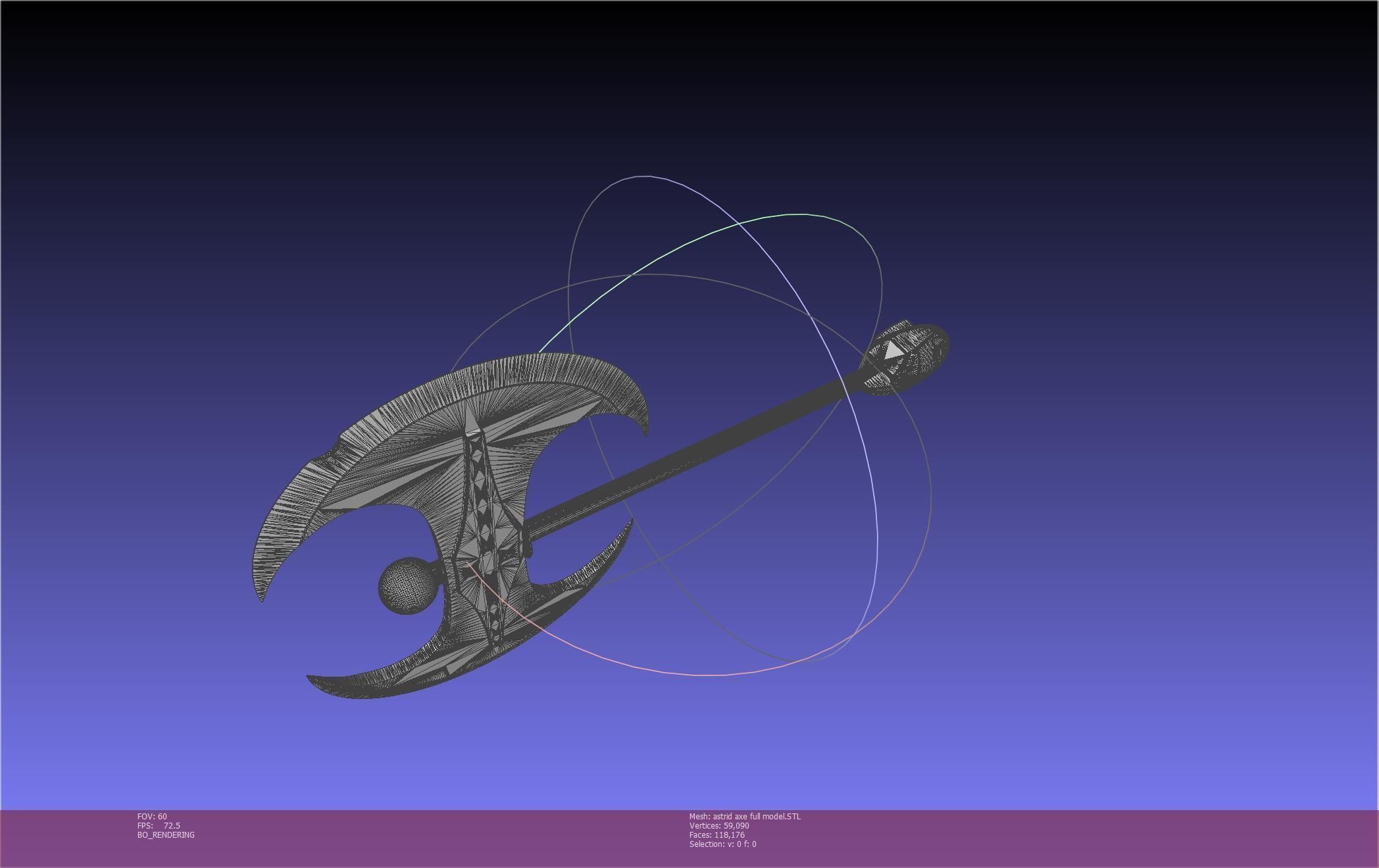 How To Train Your Dragon Astrid Battle Axe Printable Assembly 3D print model_64