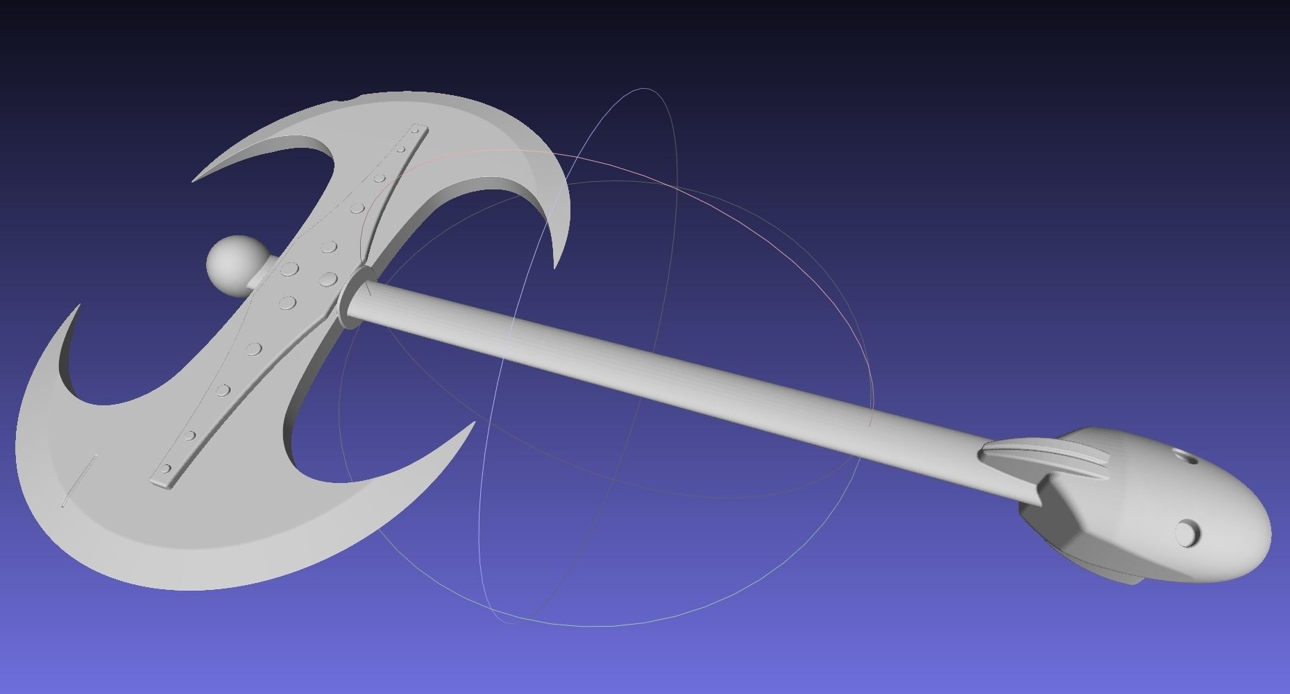 How To Train Your Dragon Astrid Battle Axe Printable Assembly 3D print model_39
