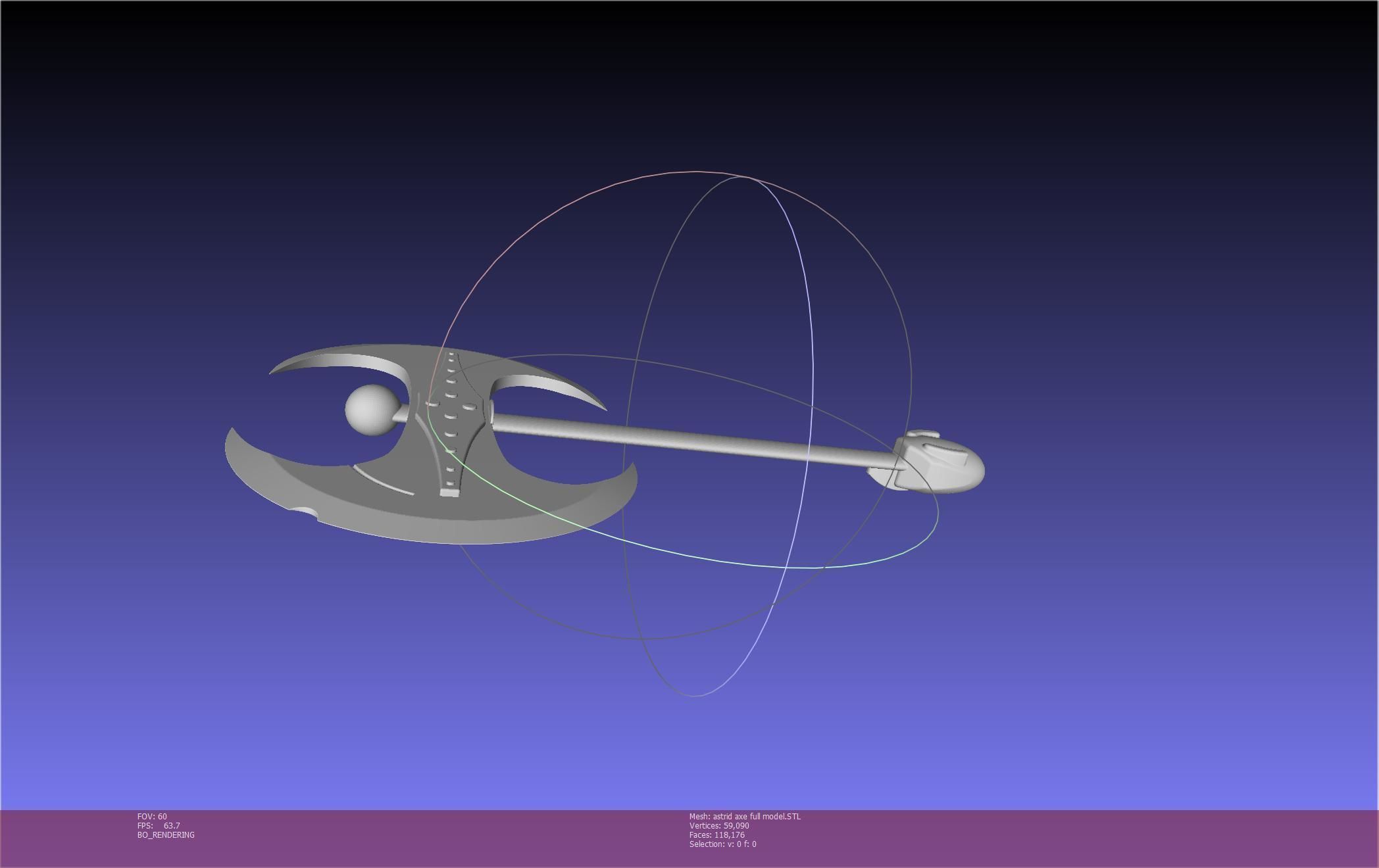 How To Train Your Dragon Astrid Battle Axe Printable Assembly 3D print model_73