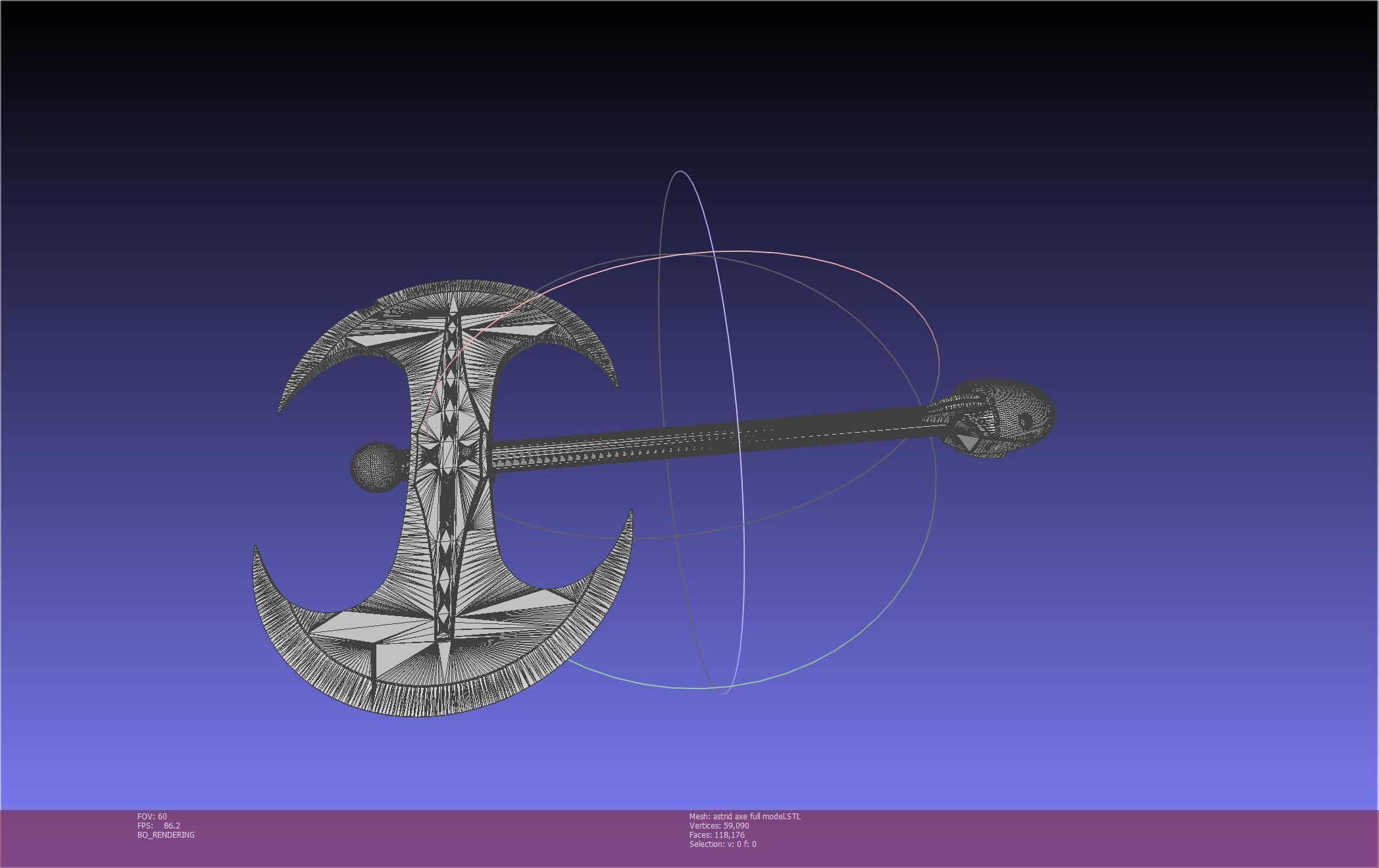 How To Train Your Dragon Astrid Battle Axe Printable Assembly 3D print model_62