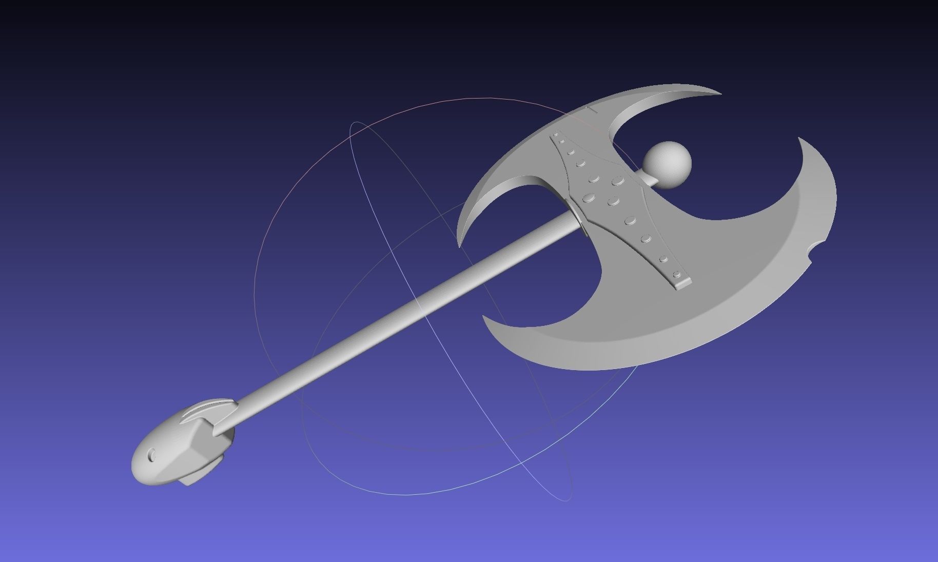 How To Train Your Dragon Astrid Battle Axe Printable Assembly 3D print model_23