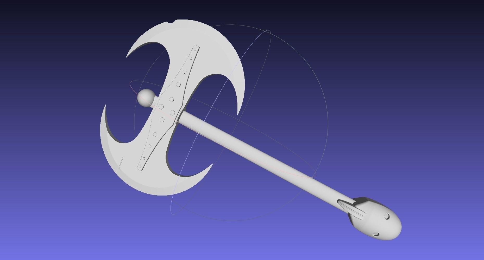 How To Train Your Dragon Astrid Battle Axe Printable Assembly 3D print model_43