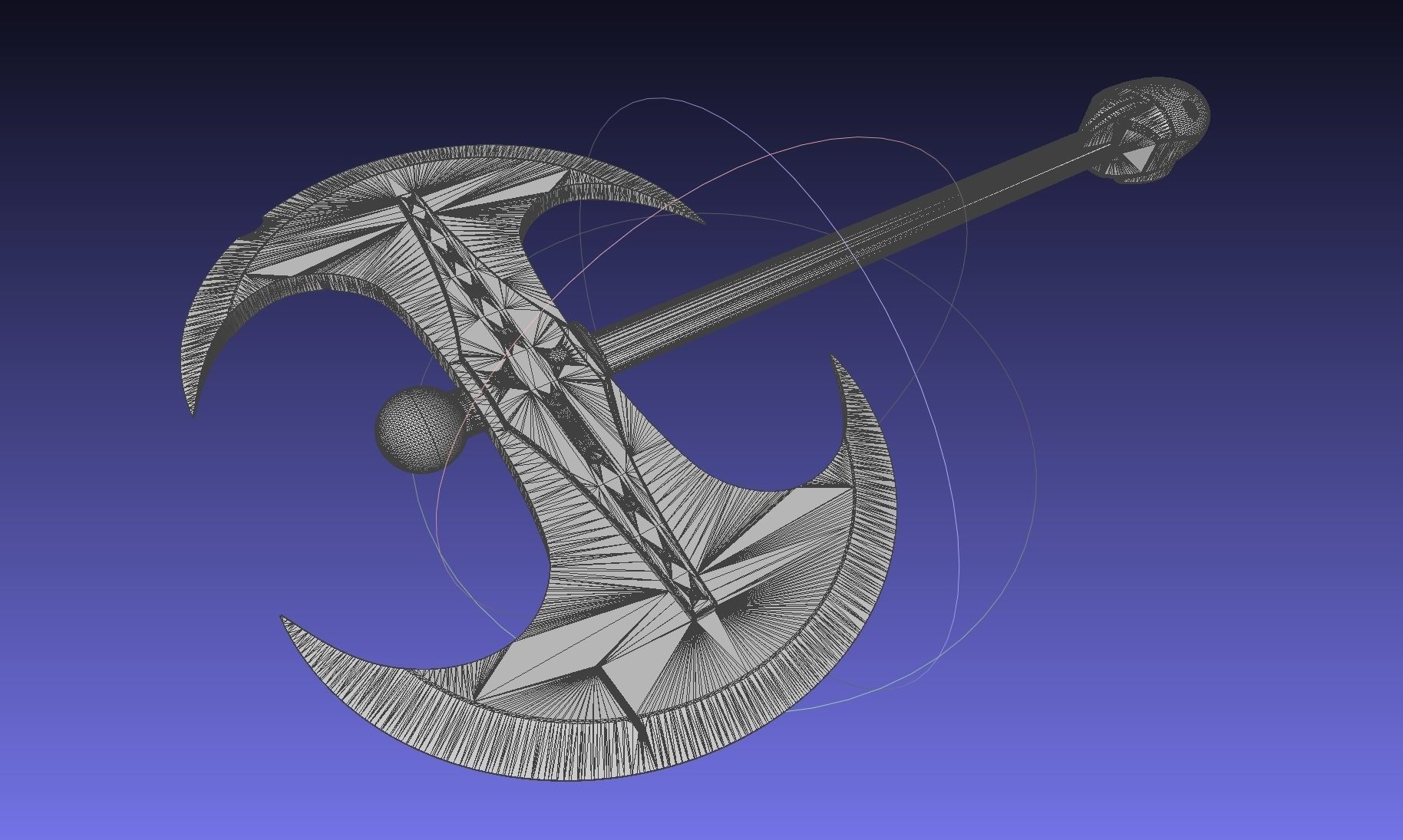 How To Train Your Dragon Astrid Battle Axe Printable Assembly 3D print model_10
