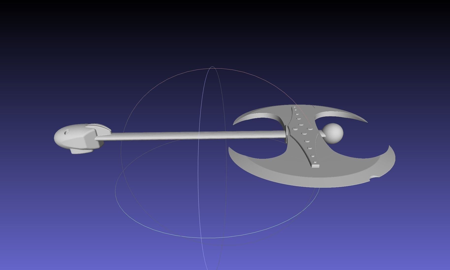 How To Train Your Dragon Astrid Battle Axe Printable Assembly 3D print model_21