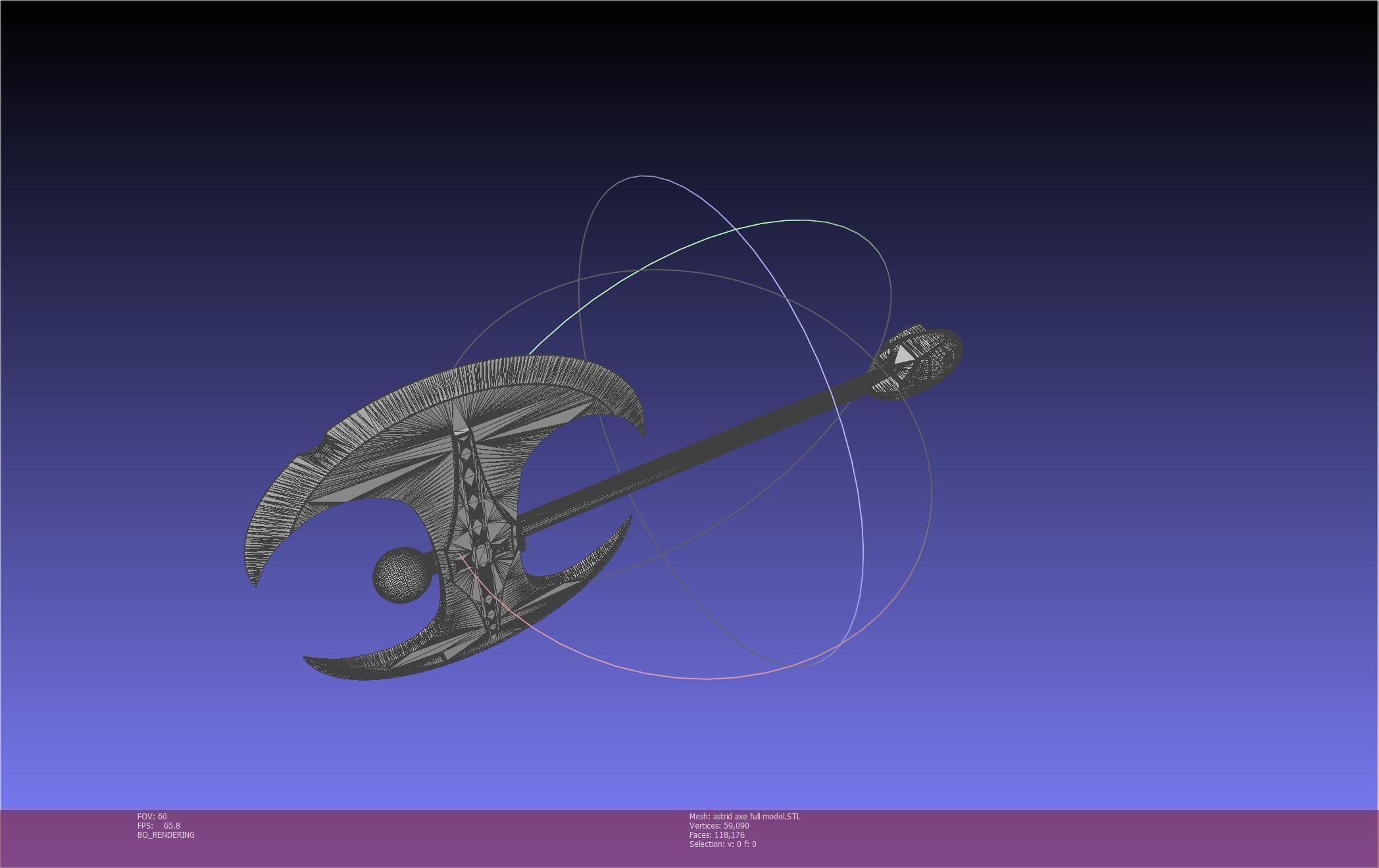 How To Train Your Dragon Astrid Battle Axe Printable Assembly 3D print model_65
