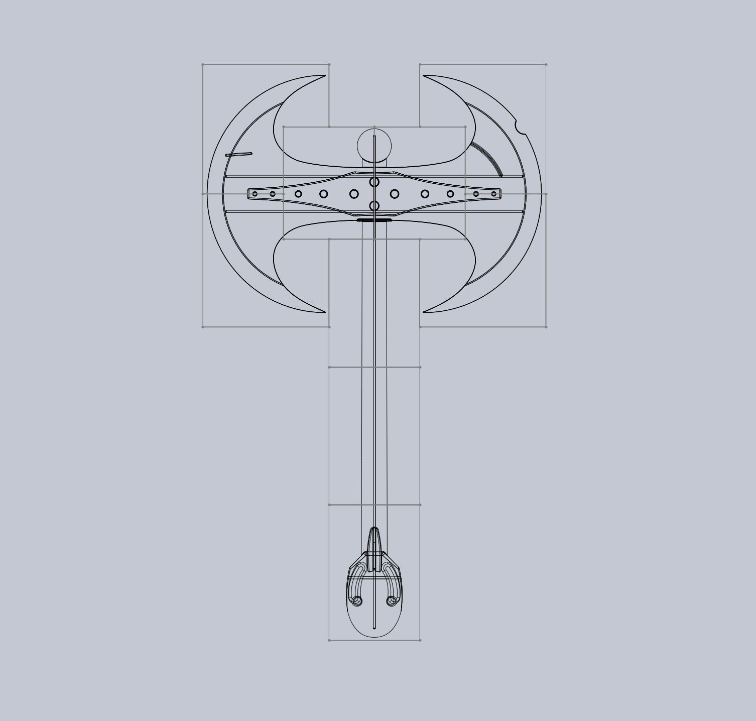 How To Train Your Dragon Astrid Battle Axe Printable Assembly 3D print model_25