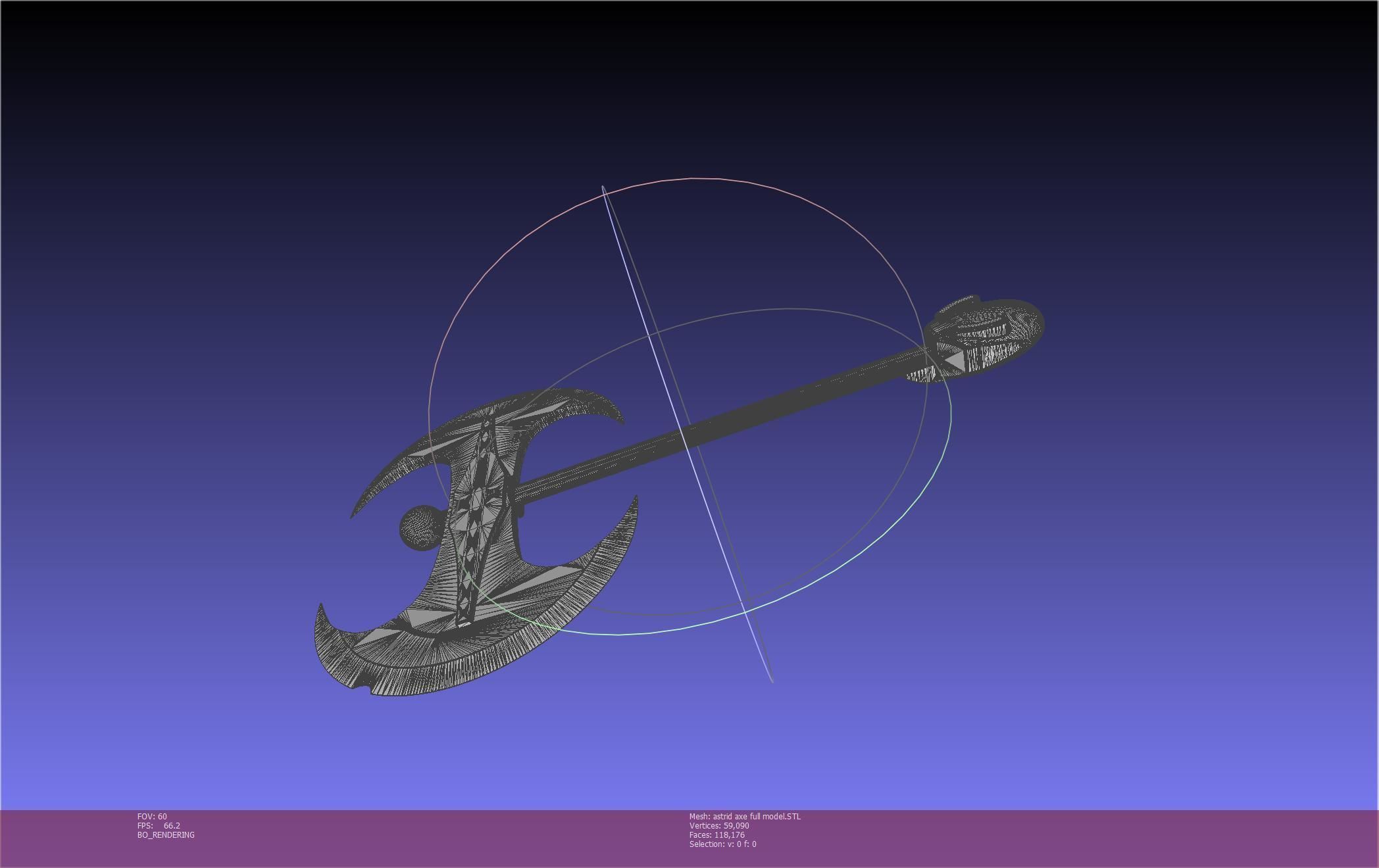 How To Train Your Dragon Astrid Battle Axe Printable Assembly 3D print model_67