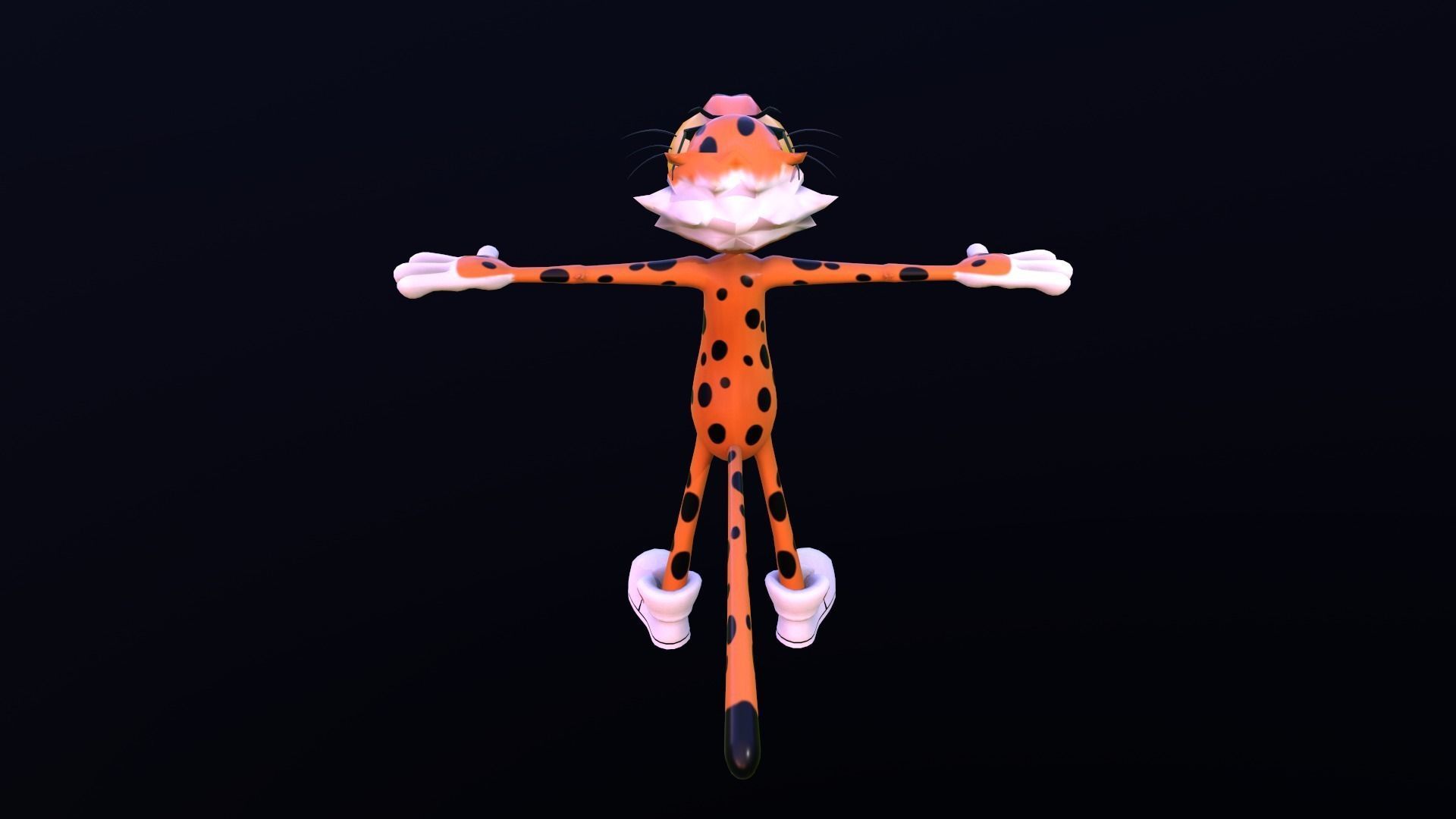 Asset - Cartoons - Character - Chester - Pepsi Low-poly 3D model_5