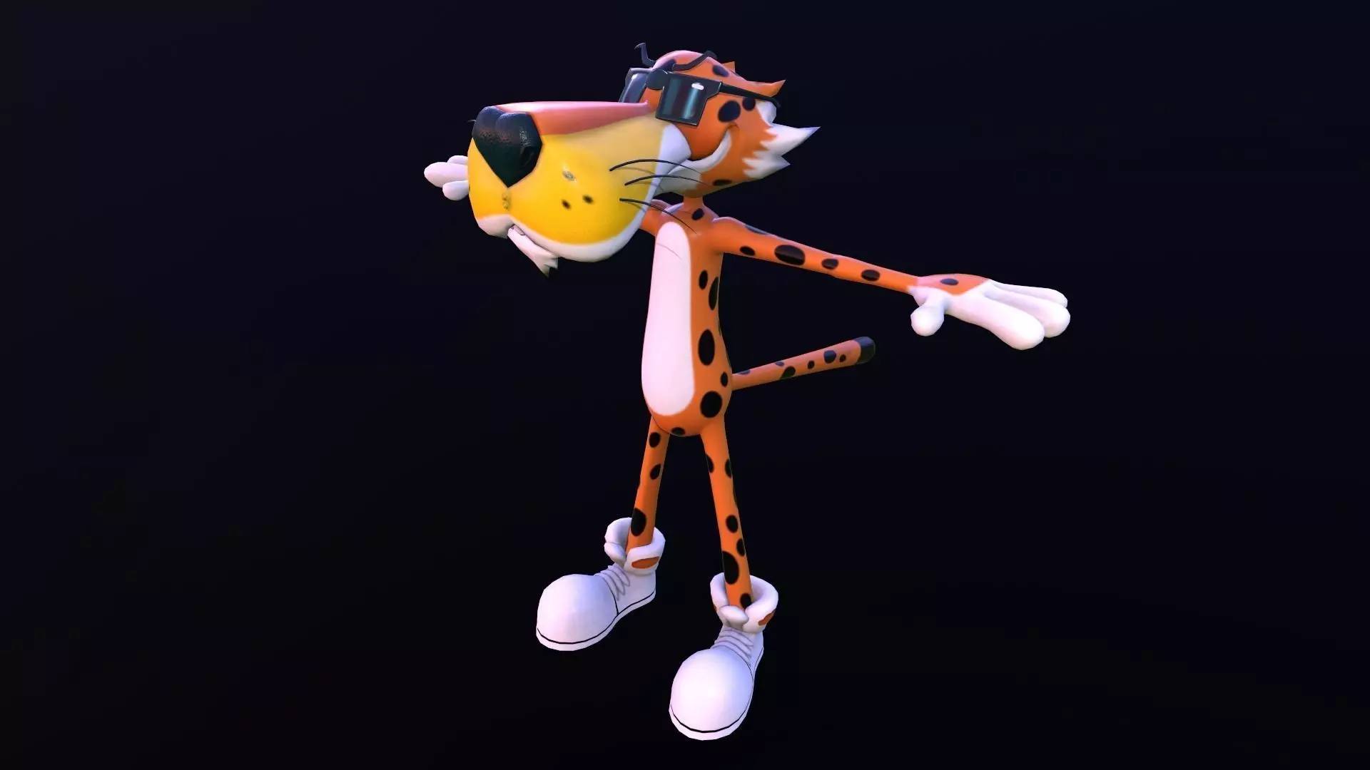 Asset - Cartoons - Character - Chester - Pepsi Low-poly 3D model_0