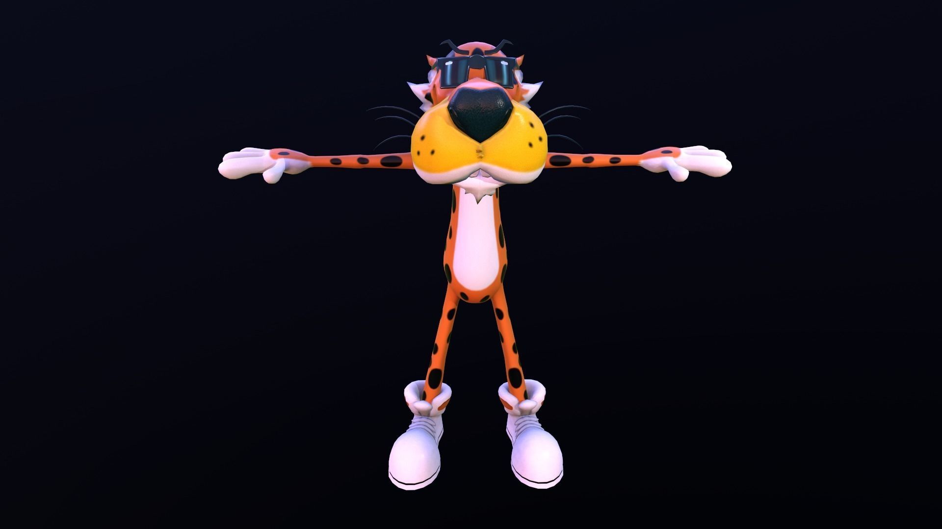 Asset - Cartoons - Character - Chester - Pepsi Low-poly 3D model_2