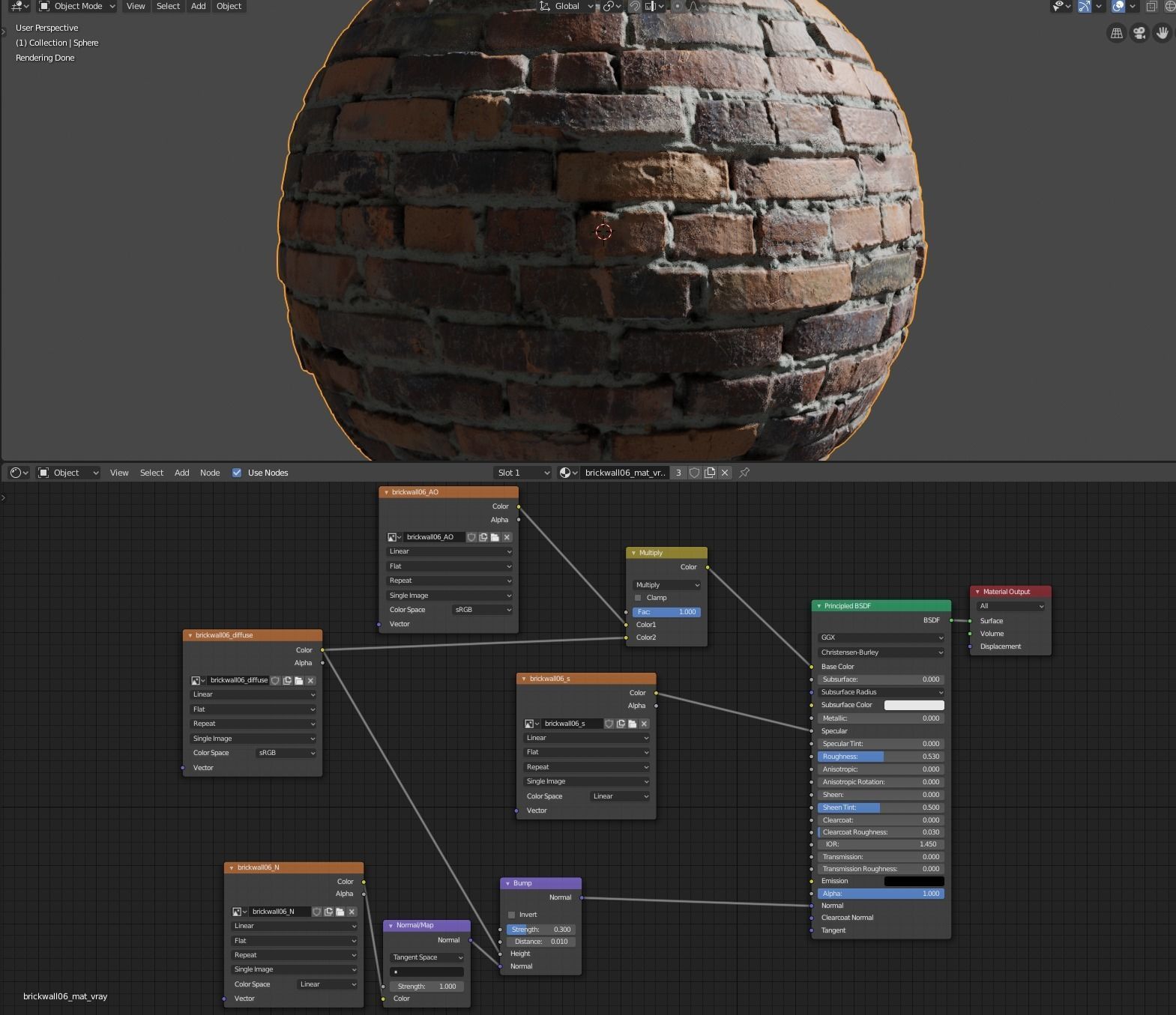 Brick wall with damage Texture_9