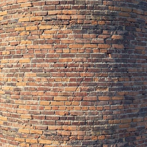 Brick wall with damage Texture