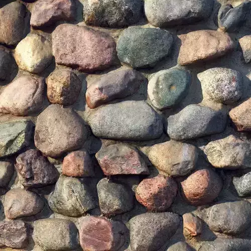 Stone wall-masonry material 06 3D model