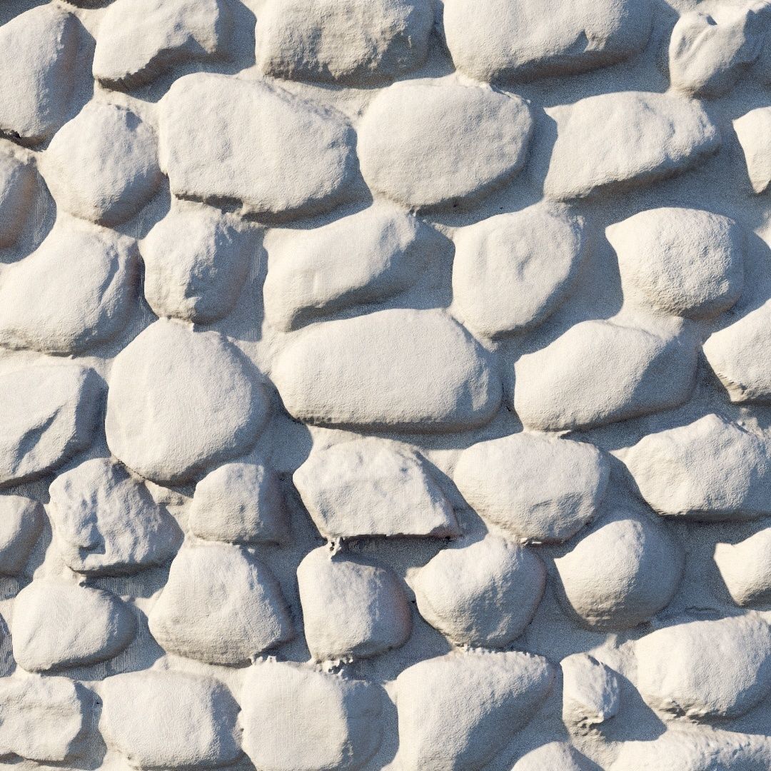 Stone wall-masonry material 06 3D model_3