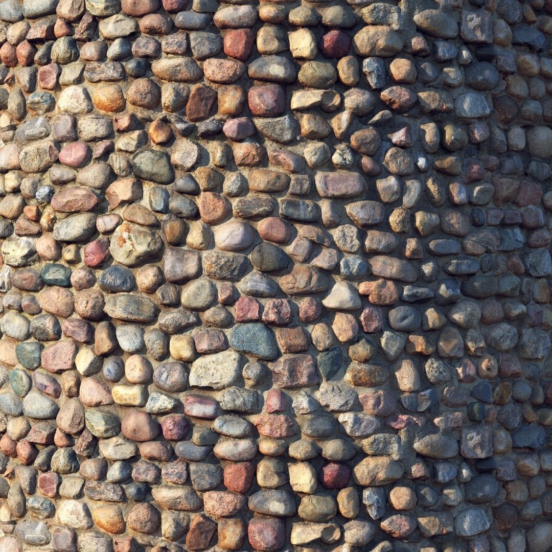 Stone wall-masonry material 06 3D model_1