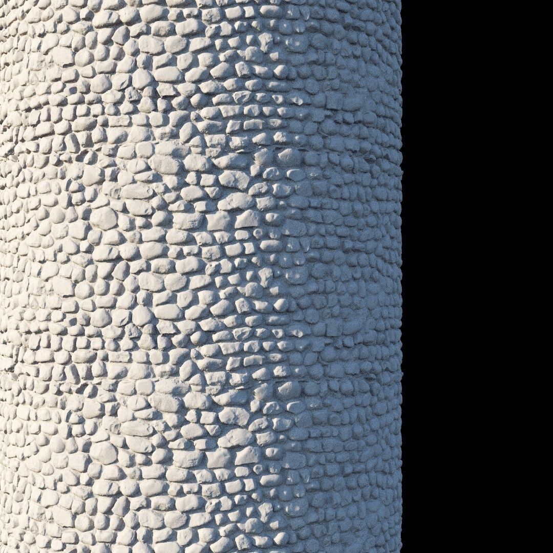 Stone wall-masonry material 06 3D model_6