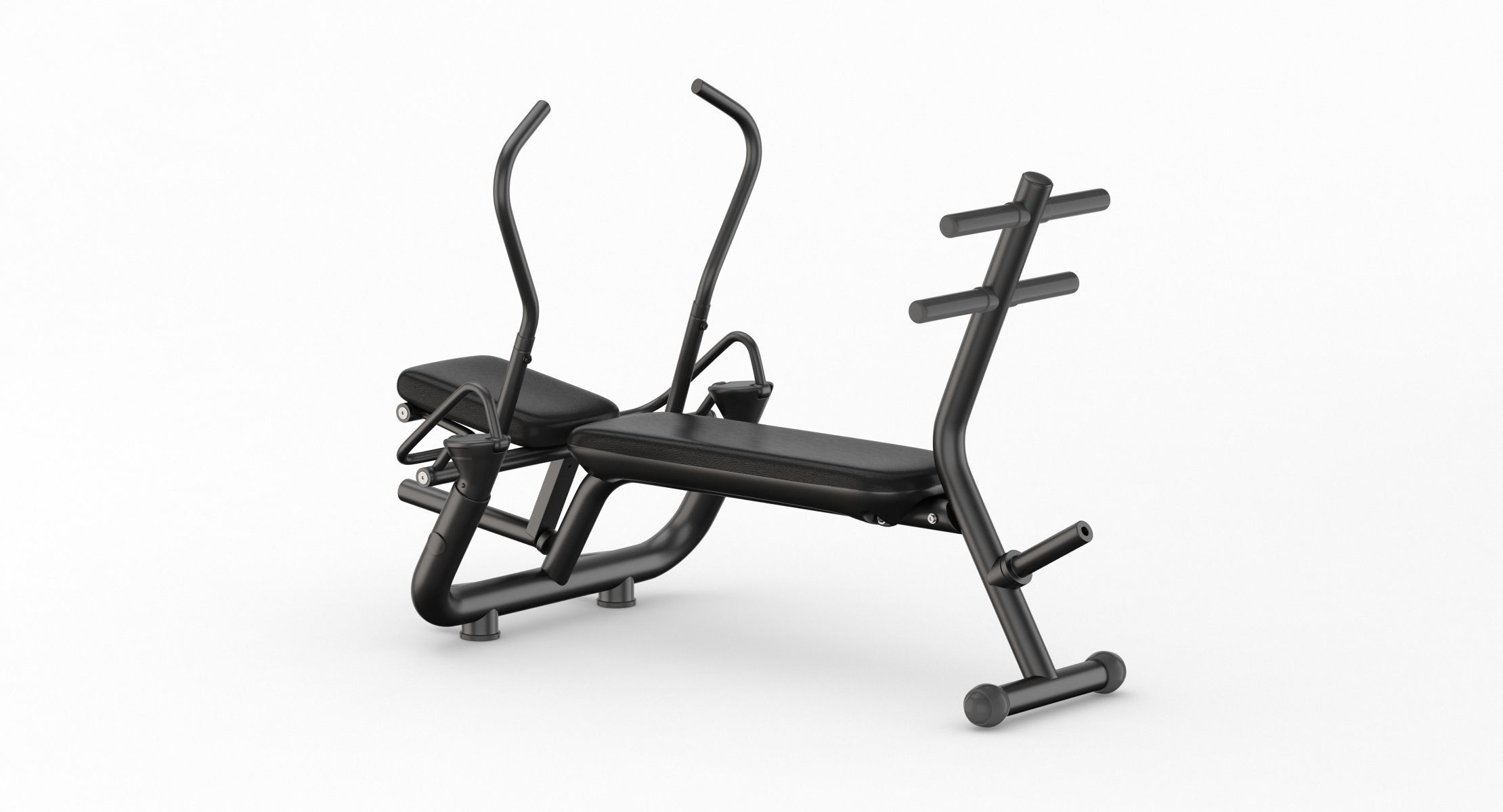 Technogym Element AB Workout Crunch Bench 3D model_1