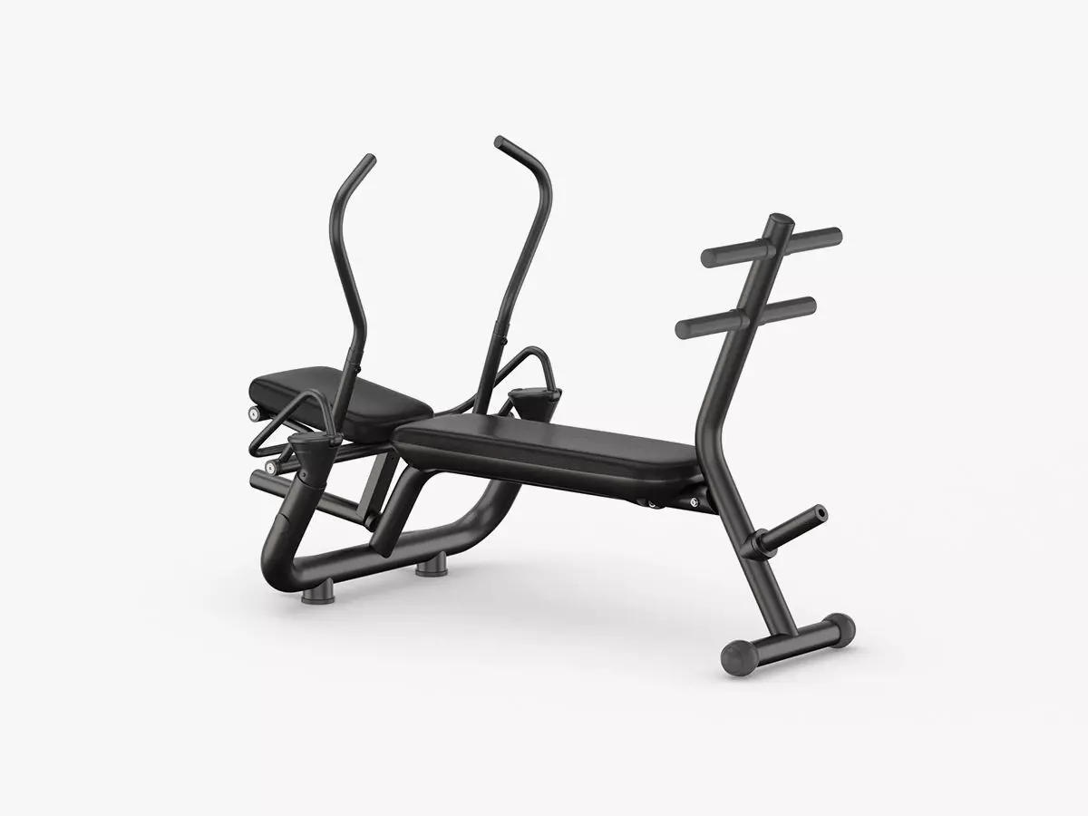 Technogym Element AB Workout Crunch Bench 3D model_0