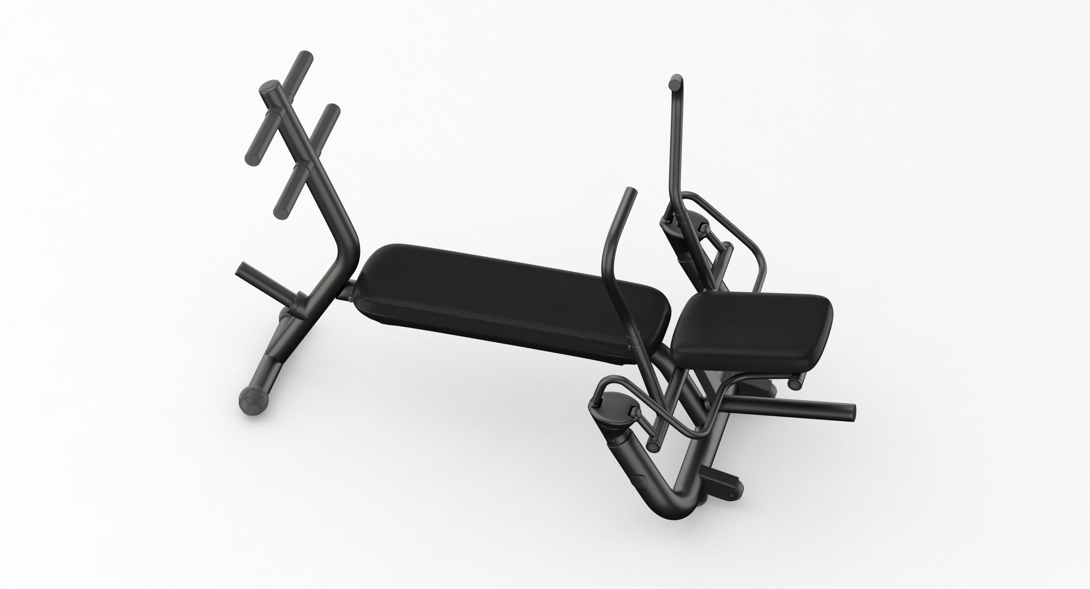 Technogym Element AB Workout Crunch Bench 3D model_3