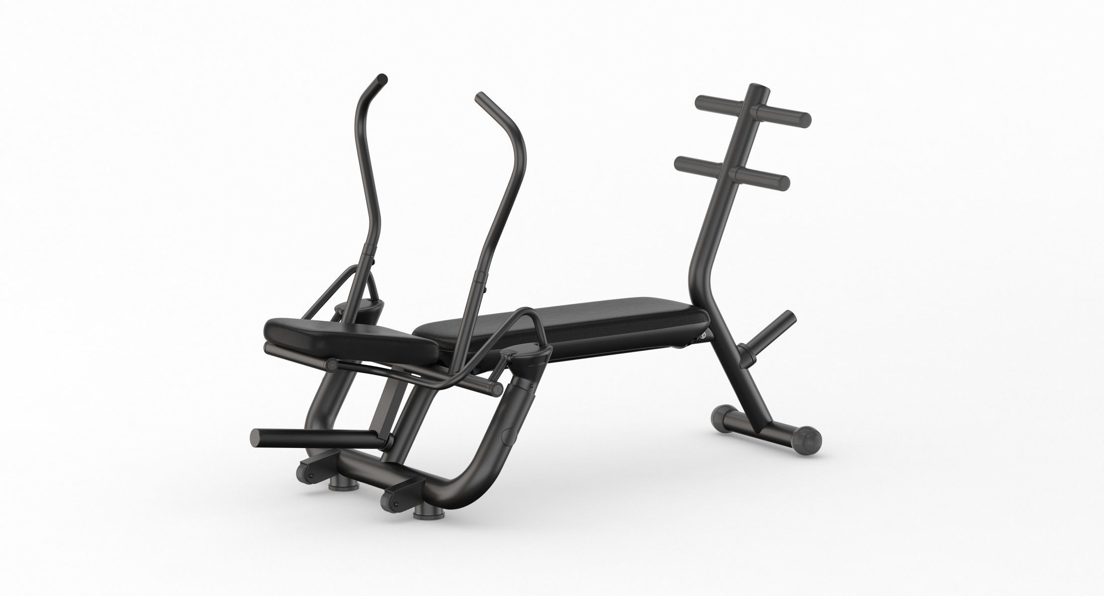 Technogym Element AB Workout Crunch Bench 3D model_2