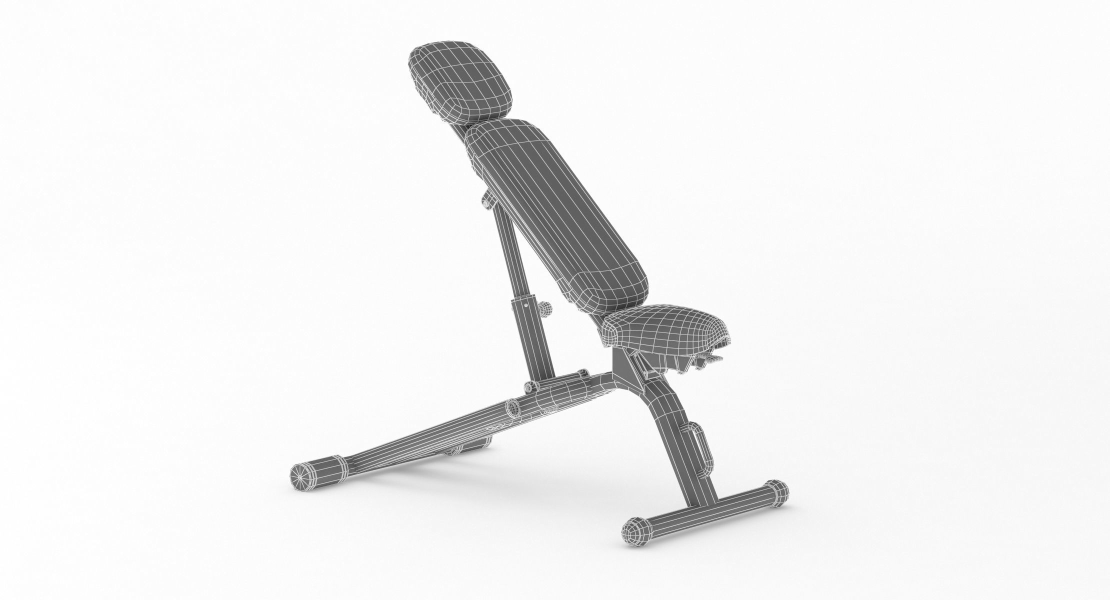 Technogym Adjustable Bench 3D model_5