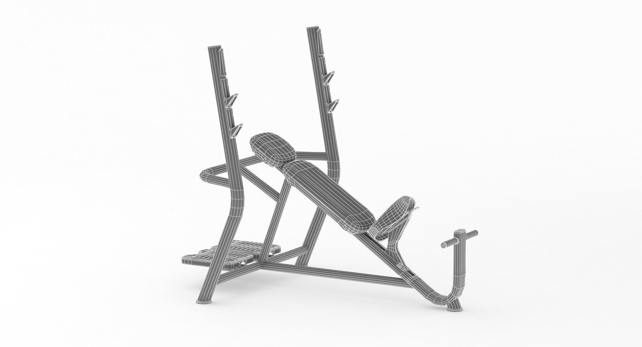 Technogym Element Inclined Weight Bench 3D model_5