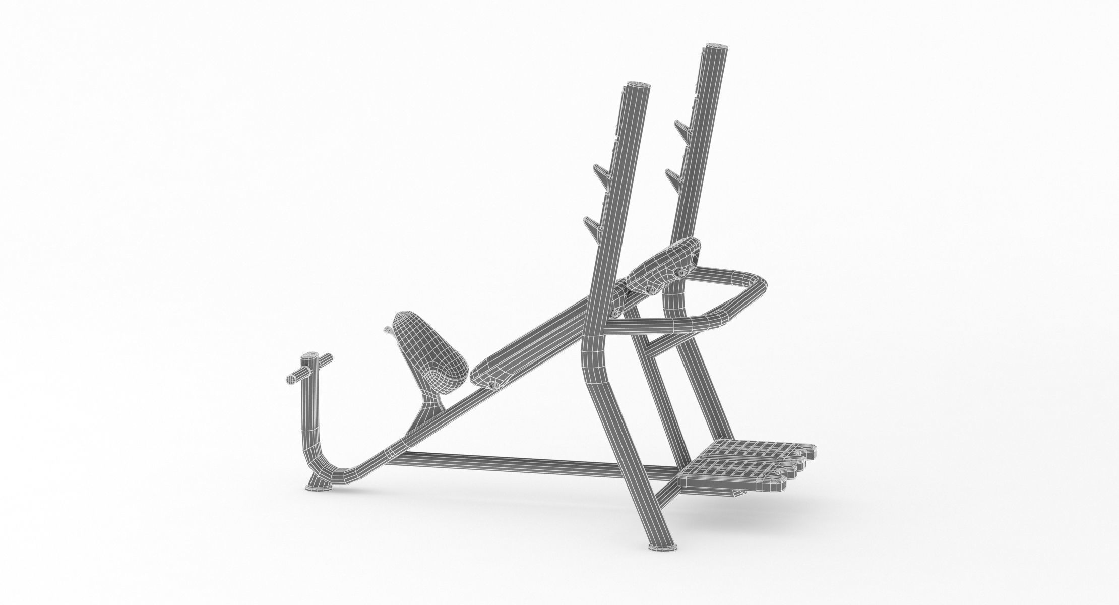 Technogym Element Inclined Weight Bench 3D model_6