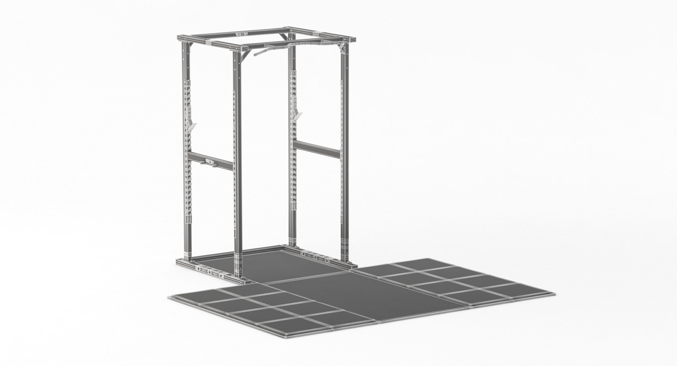 Technogym Olympic Power Rack 3D model_5