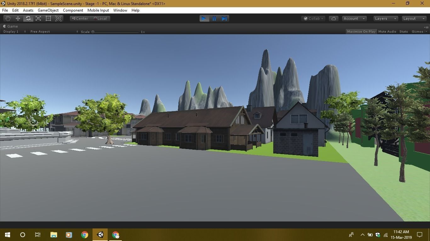 Game Ready environment gate in software Low-poly 3D model_3