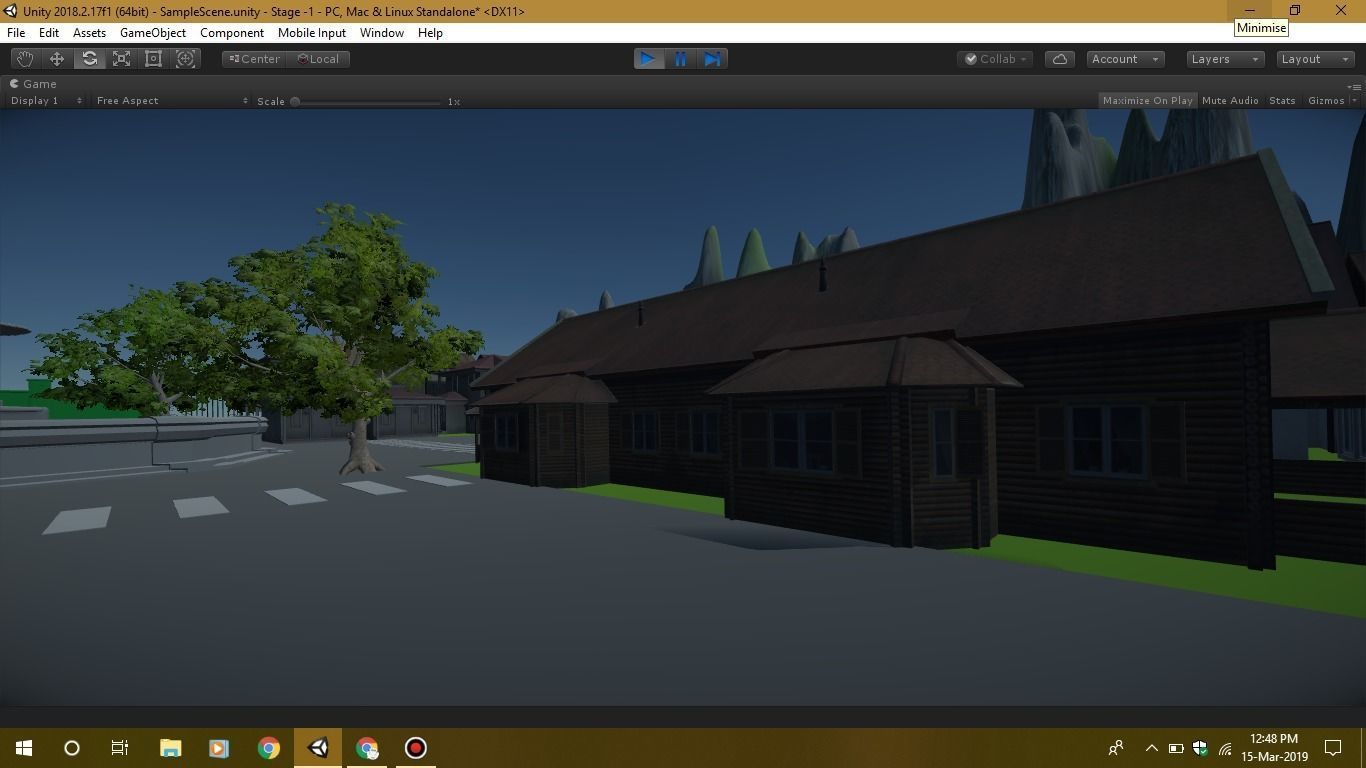 Game Ready environment gate in software Low-poly 3D model_8