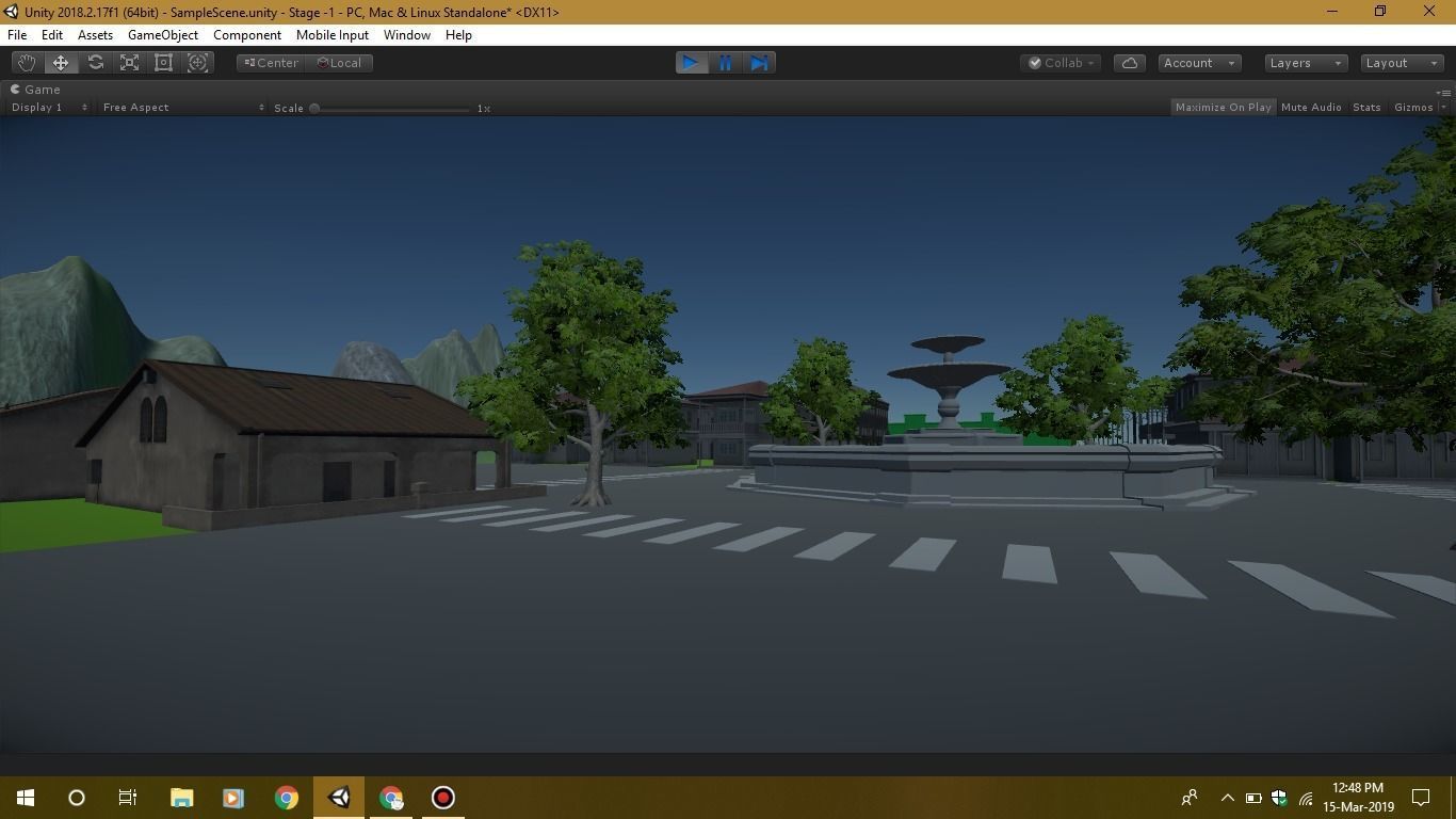 Game Ready environment gate in software Low-poly 3D model_9