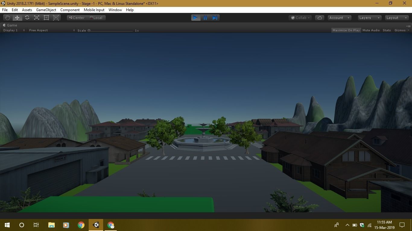 Game Ready environment gate in software Low-poly 3D model_4