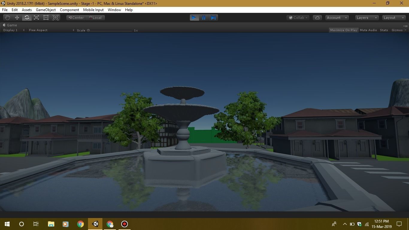 Game Ready environment gate in software Low-poly 3D model_10