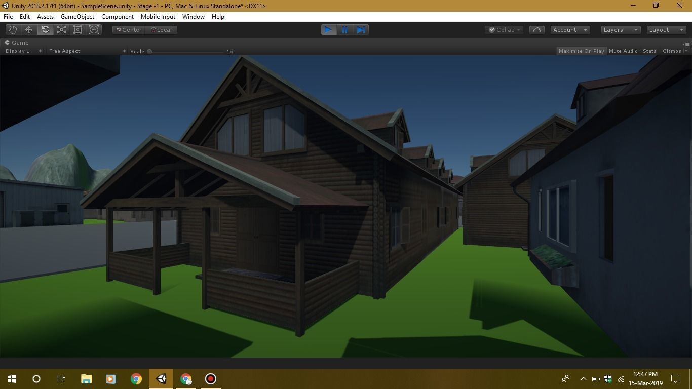 Game Ready environment gate in software Low-poly 3D model_7