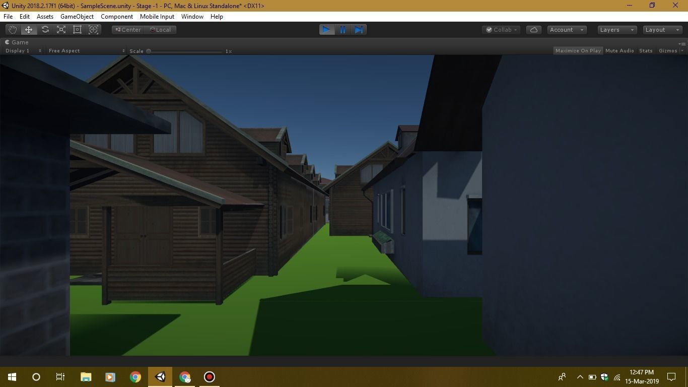 Game Ready environment gate in software Low-poly 3D model_6
