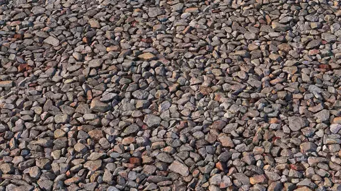 Road rubble material Texture