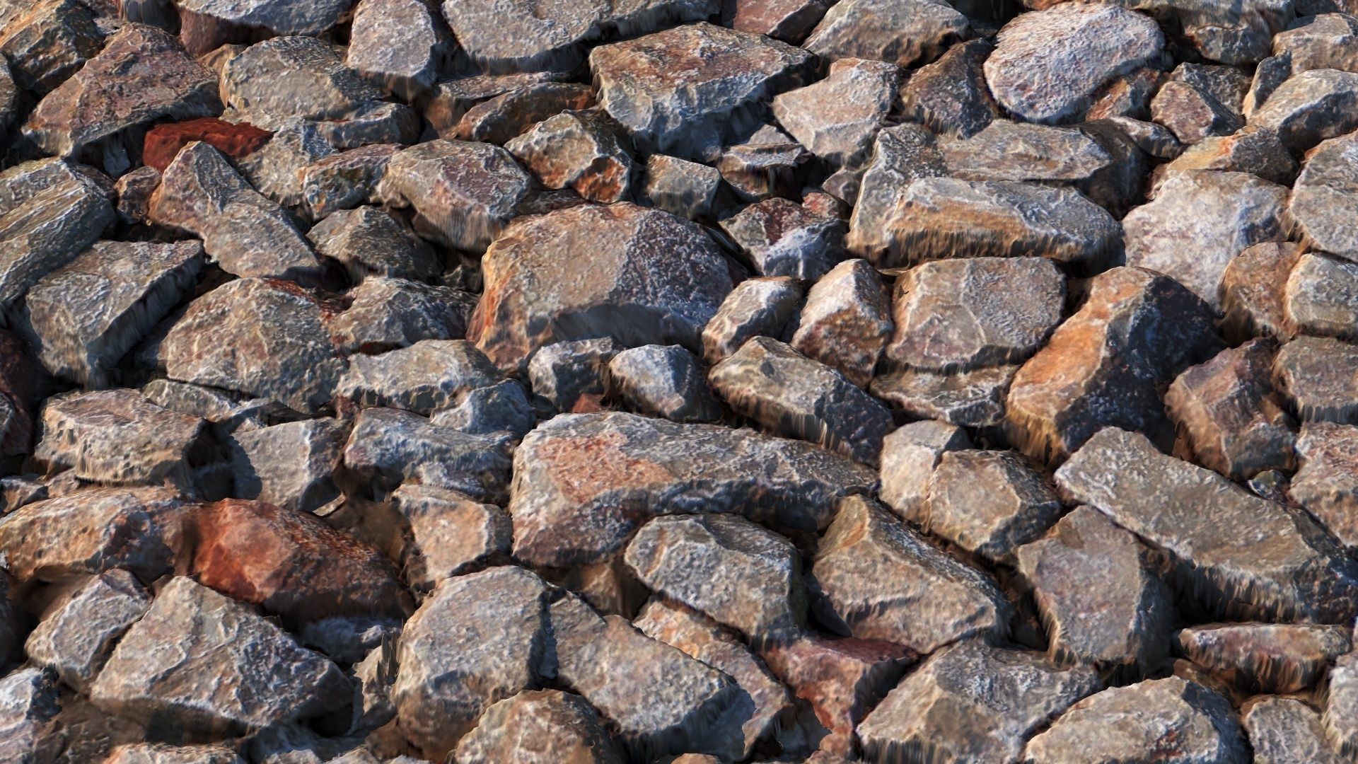 Road rubble material Texture_1