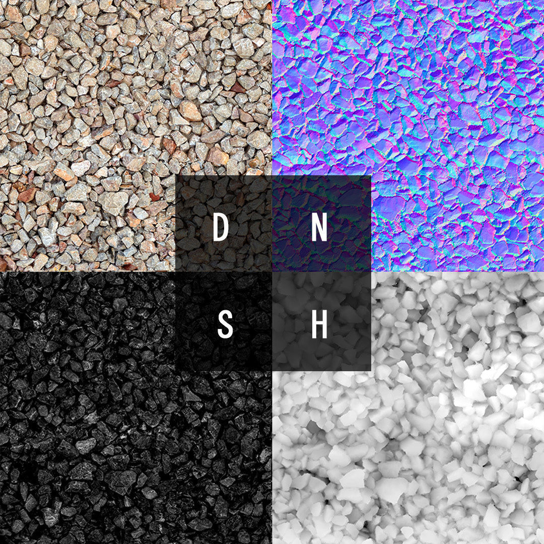 Road rubble material Texture_10