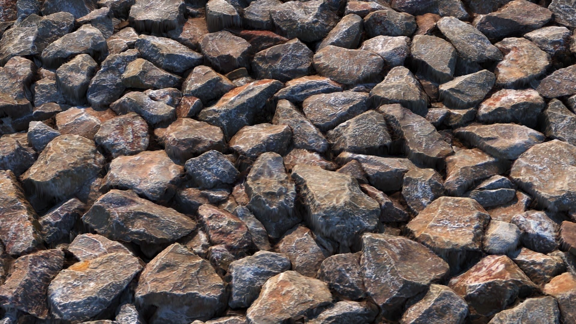 Road rubble material Texture_4