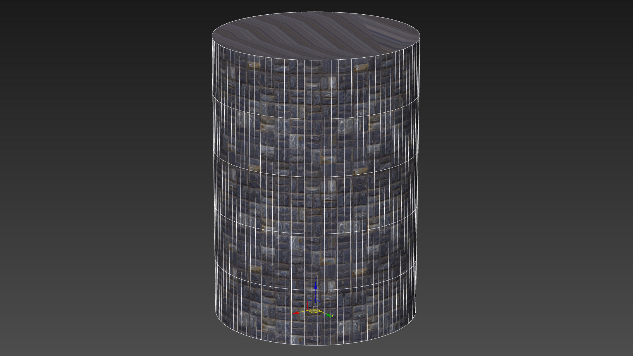 Natural facing stone 3D model_8