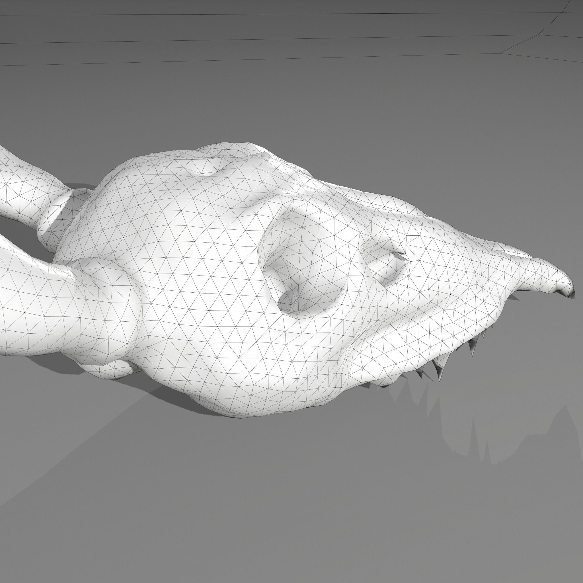 Stag Skull 3D model_37